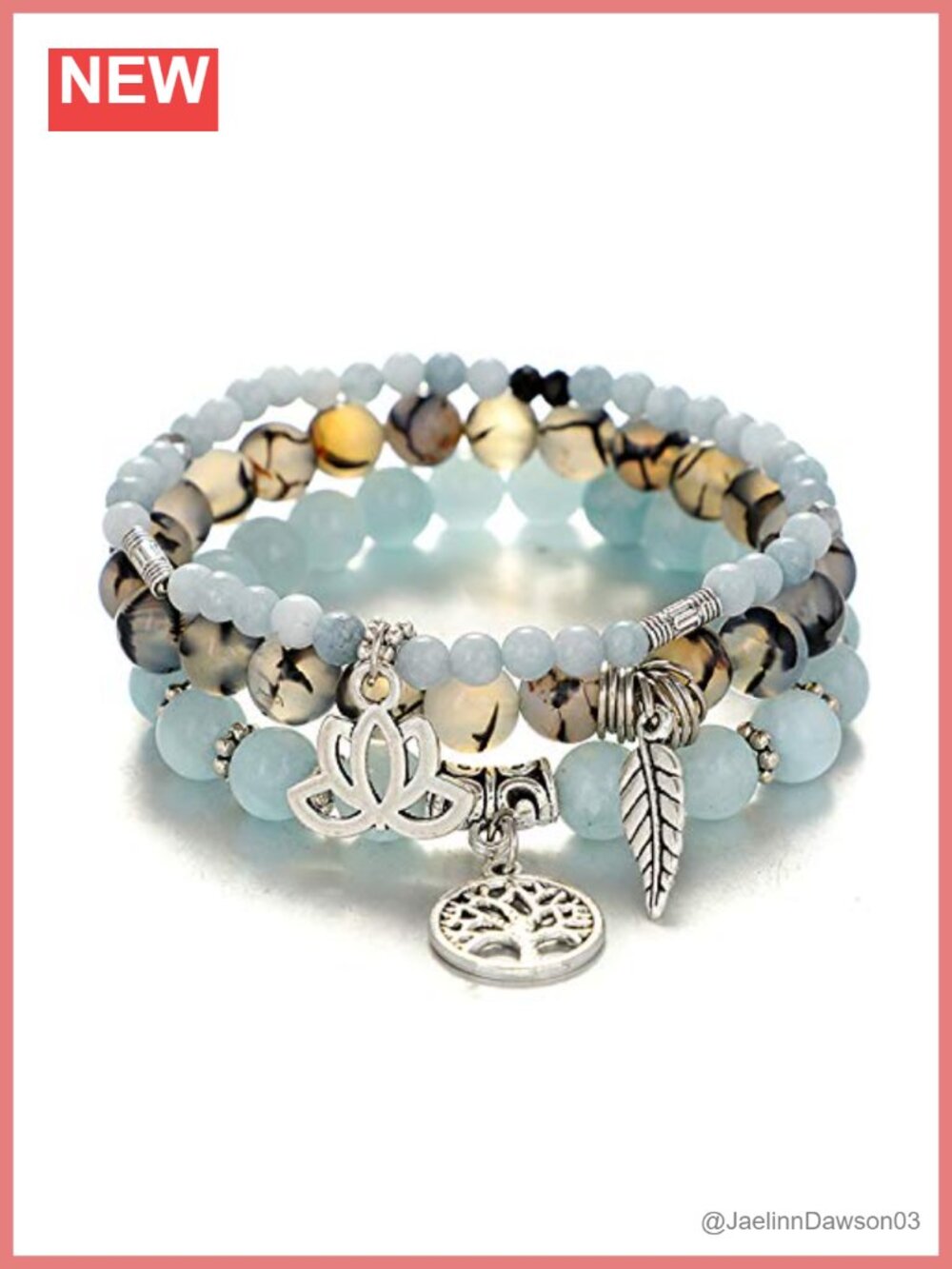 Tree of Life Yoga Healing Stone Bracelet Multilayer Chakra Natural Crystal